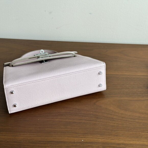 pinkish-purple Genuine Leather  21cm - Picture 6 of 8